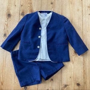 Vintage Toddler Boys Suit Jacket and Shorts